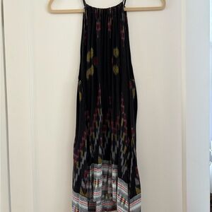 Charmer Cleobella Navy Multicolor Asymmetrical Dress